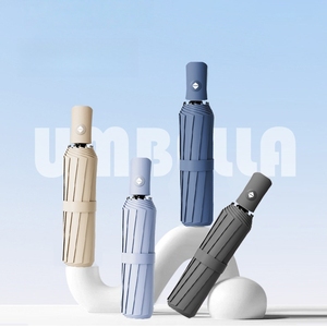 Paraguas Promocional Automático con Diseño de 3 Pliegues, Impresión de Logotipo Personalizado Aceptada, Paraguas Resistente al Viento para Publicidad y Regalos - Product Image 1