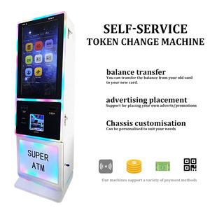 Chiosco Self-Service Professionale con Schermo Touch da 32 Pollici per Sale Giochi, Capacità Massiva <span class=keywords><strong>di</strong></span> 20.000 Monete - Product Image 3