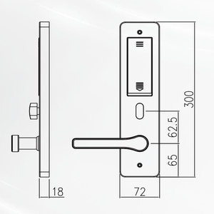 Bán hàng tốt nhất cửa thông minh ngón tay in thẻ RFID và <span class=keywords><strong>Reader</strong></span> chống-mislock khách sạn ổ khóa - Product Image 4