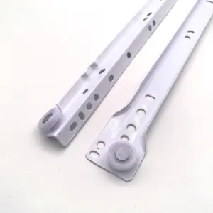 12inch Nylon Roller Channel Bottom Mounting Self Closing Ball Drawer Slide Metal Drawer Powder Coating Slide