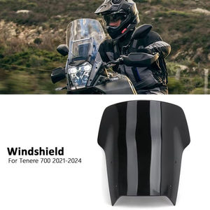 Pour Yamaha <span class=keywords><strong>Tenere700</strong></span> TENERE 700 2021 <span class=keywords><strong>2022</strong></span> 2023 2024 Moto Accessoires Pare-Brise Pare-Brise Pare-Vent Bouclier Déflecteur - Product Image 6
