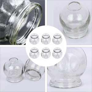 Tangki vakum akupunktur No. 5 kaca, untuk perawatan kecantikan rumah-Set lengkap tangki vakum akupunktur - Product Image 2