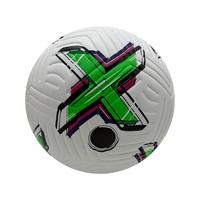 Ballon de football taille 5 thermocollé, design graffiti color block, antidérapant, résistant à l'usure, pour entraînement et match, couleurs assorties