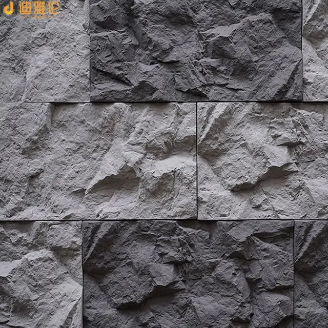 פאנל קיר אבן פקסו מתקדם עיטור קירות חיצוני פנים אבן PU אבן סלע אבן מלאכותית