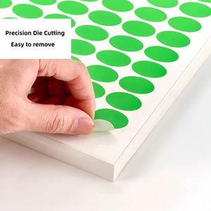 Étiquettes autocollantes ovales <span class=keywords><strong>color</strong></span>ées en gros 20*30mm, autocollants de marquage, autocollants découpés sur mesure, forte adhérence, codage couleur - Product Image 5