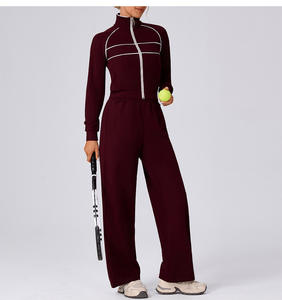 OEM/ODM 2026 Conjunto Deportivo de 2 Piezas para Mujer, Reversible, Tallas Grandes, Chaqueta y Pantalones Jogger, Transpirable, Spandex/Algodón - Product Image 4