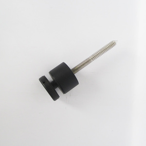 Black Stainless <strong>Steel</strong> Glass Holder Clamp for Exterior Balcony <strong>Railing</strong> - Product Image 6