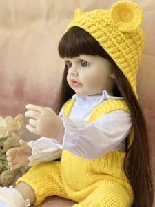 ตุ๊กตาซิลิโคนรีบอร์น R&B รูปแบบเหมือนจริง ท่าทางน่ารัก สีผิวแทน พร้อมอุปกรณ์เสริม - Product Image 5