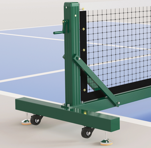 เสาปิกเกิลบอลแบบเคลื่อนย้ายได้ ทำจากอลูมิเนียมอัลลอยด์ พร้อมฐานเหล็ก และตาข่ายปิกเกิลบอลแบบมืออาชีพ - Product Image 1