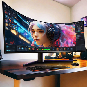 Wholesale Ultra Wide 21:9 LED <b>Gaming</b> Monitor 180HZ Curved Adjustable Stand Breathing <b>Light</b> 34/30/27/19 Inch 144Hz Refresh Rate 2 - Product Image 2