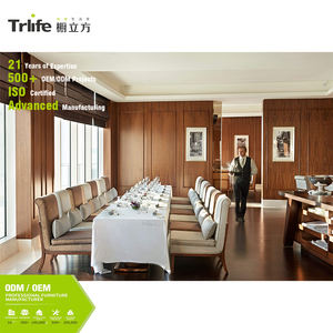 Juego de muebles de <span class=keywords><strong>cama</strong></span> doble de Hotel moderno de gama alta, mesita de noche, escritorio, balcón, silla, mesa de comedor, banquete, sofá, solución de almacenamiento de Arte de pared - Product Image 4