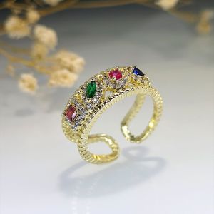 Anello aperto geometrico dal design creativo per donna, accessorio da indossare ogni giorno - Product Image 6