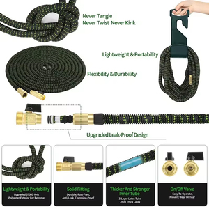 Flexible Portable ANSI 3 Layer <b>Rubber</b> & Plastic with Multi Function Nozzle Expandable Watering Customized - Product Image 5