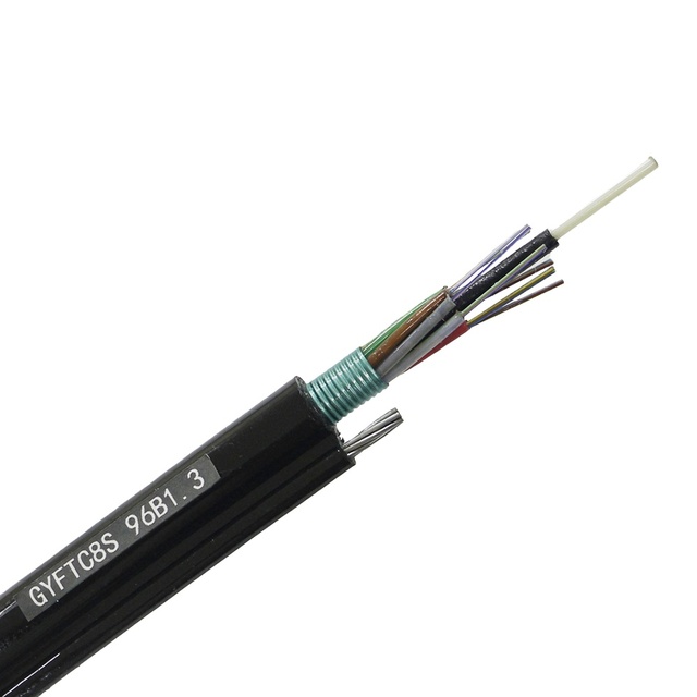 Figure 8 Optical Cable Aerial 4 8 12 24 48 96 144 288 Cores Single Mode G652D GYFTC8S Fiber Cables for Outdoor