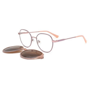 Phụ nữ không gỉ clip trên Eyewear 2 trong <span class=keywords><strong>1</strong></span> khung quang học với Magnetic Sun ống kính - Product Image 4