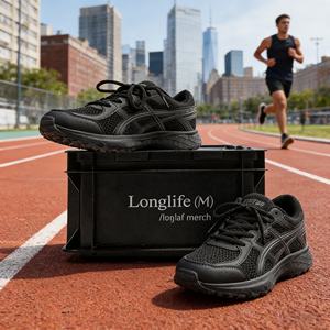 Chaussures de course légères à semelle épaisse respirantes pour hommes et femmes, chaussures de marche de style designer en maille pour hommes - Product Image 2