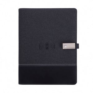 สมุดบันทึกอัจฉริยะพร้อมพาวเวอร์แบงค์ 8000mah และที่ชาร์จไร้สาย ของขวัญส่งเสริมการขายสำหรับธุรกิจ - Product Image 2