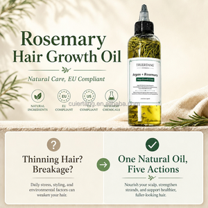 Olio di Rosmarino Personalizzato Anticaduta e Ricrescita, Migliori Prodotti <span class=keywords><strong>per</strong></span> la Crescita dei <span class=keywords><strong>Capelli</strong></span>, Etichetta Privata, Olio Naturale a Base di Erbe - Product Image 2