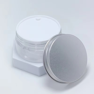 Wholesale 8oz <b>Plastic</b> Cosmetic Cream Scrub <b>Jars</b> 250g White Cap Empty <b>Jars</b> with Lids for Body Scrub - Product Image 3
