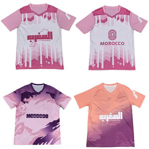 Maillots Marocains YIKE de Haute Qualité 26-27 Nouvelle Édition Fan 100% Polyester Grandes Tailles Nom d'Équipe Personnalisé Vente Directe Usine - Product Image 1