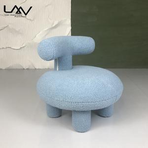 Poltroncina Nordica in Cashmere, Moderna Sedia <span class=keywords><strong>per</strong></span> Bambini in Lana d'Agnello, <span class=keywords><strong>per</strong></span> Camera da Letto e Soggiorno, Modello Engel Olga - Product Image 2