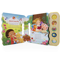 Libro Interactivo Cristiano con Sonidos, Tapa Dura, Encuadernación Perfecta, Libro de Cartón para Niños Pequeños, Canciones Musicales Bíblicas Educativas, Preescolar Temprano