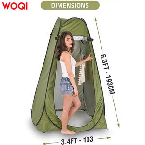 Abri <span class=keywords><strong>de</strong></span> pluie <span class=keywords><strong>pliable</strong></span>, léger, facile à installer, robuste, avec fenêtre, Woqi - Product Image 2