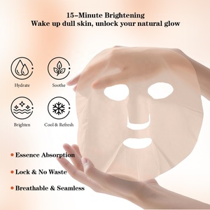 Masque en tissu lyophilisé à l'astaxanthine, au rétinol et à la vitamine C, 2 étapes, éclaircissant, anti-rides, raffermissant, hydratant, végétalien, marque privée, OEM - Product Image 4
