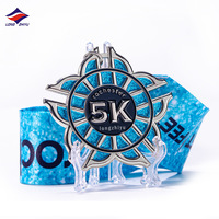 Longzhiyu, usine de médailles en émail depuis 17 ans, vente en gros, médailles de marathon personnalisées, design brillant, médailles de sport en métal 3D creuses, sur mesure