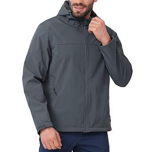 <b>Mens</b> Custom Softshell Fleece Long Stand Collar <b>Summer</b> Waterproof Windbreaker <b>Coat</b> with Zipper Pocket Softshell Jackets - Product Image 1