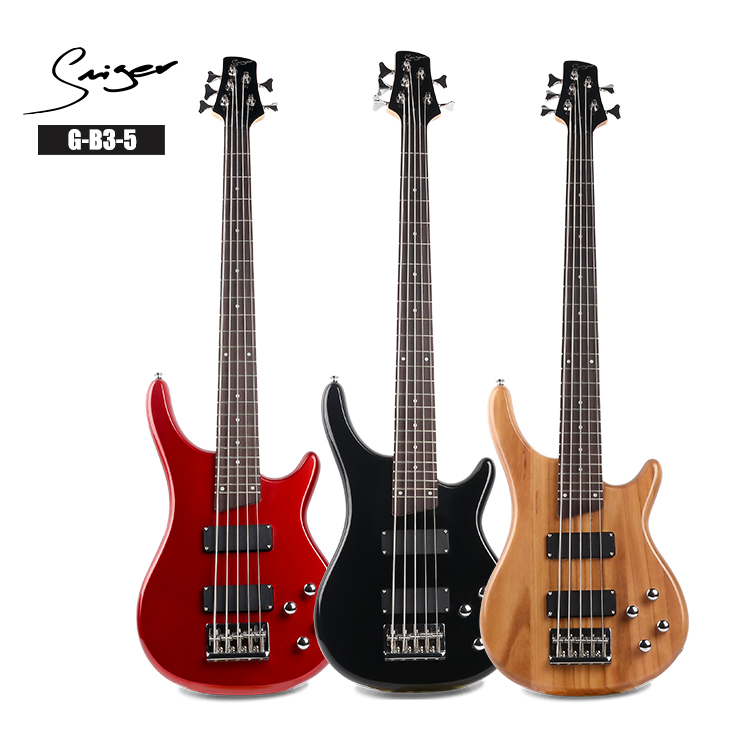 Hot sales factory price musical instruments electro basse 5 corde G-B3-5 5 strings Electric Bass guitar