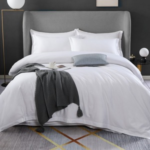 Ensemble <span class=keywords><strong>de</strong></span> draps <span class=keywords><strong>de</strong></span> <span class=keywords><strong>lit</strong></span> 4 pièces pour hôtel, doux, sans plis, couleur unie, style simple, lavable en machine, taille Queen - Product Image 5