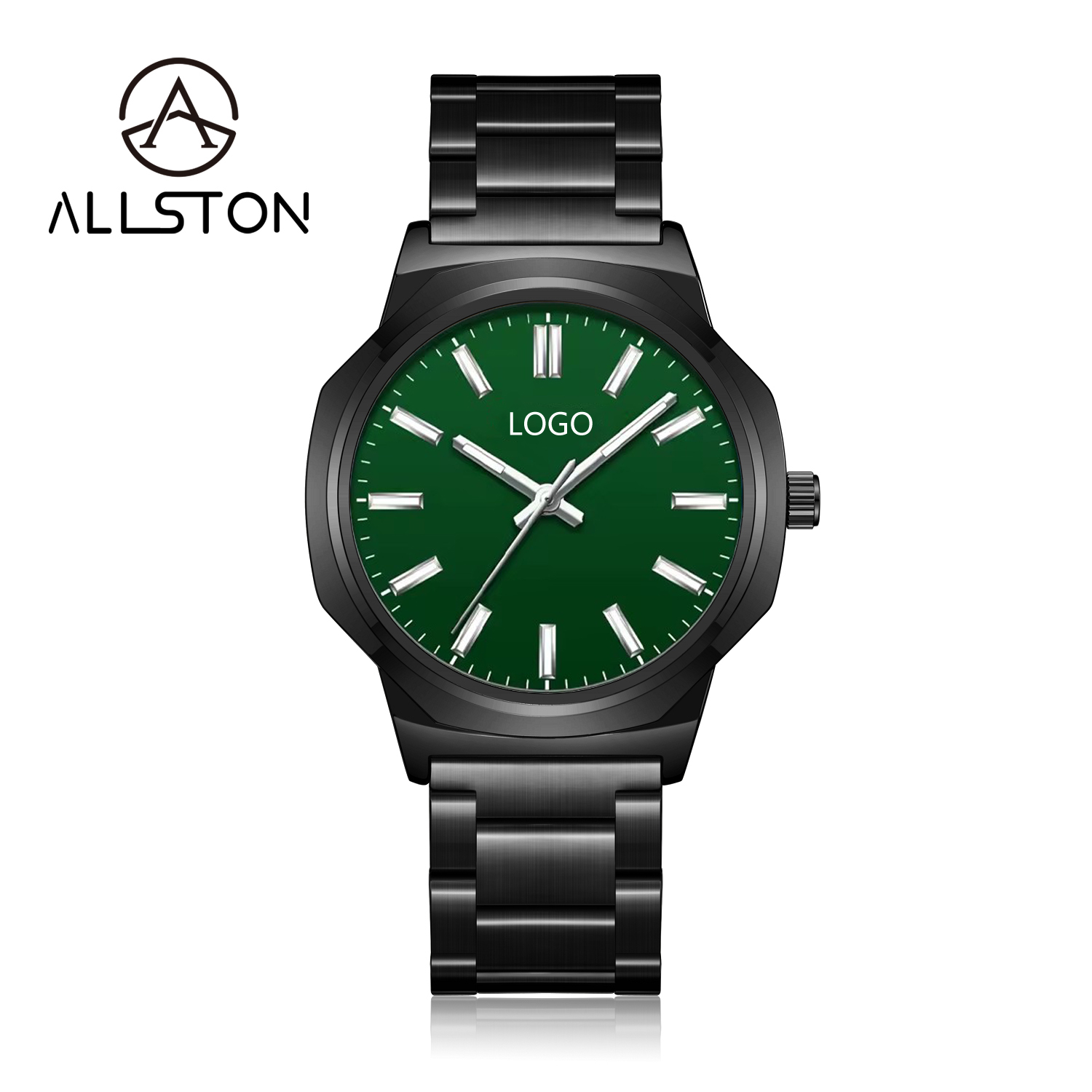 boîtier noir + cadran vert/03