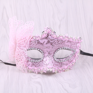 Maschera da principessa di venezia con polvere maschera tridimensionale a farfalla maschera per mezza faccia di Halloween - Product Image 6