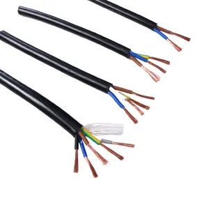 Prix de gros 2 3 4 5 Core Multicore Royal Cord Câble de cuivre flexible 1-20AWG fil de cuivre isolé fils électriques cuivre