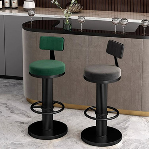 Tabouret <span class=keywords><strong>de</strong></span> <span class=keywords><strong>bar</strong></span> moderne en <span class=keywords><strong>fer</strong></span> doré rose, confortable, rond, pour événements commerciaux, prix <span class=keywords><strong>de</strong></span> gros, pour l'extérieur - Product Image 3