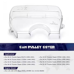 POYRACING 1JZ Timing Gear Cover Transparent Lightweight Engine <b>Pulley</b> Cover for Retrofit Upgrade - Product Image 3