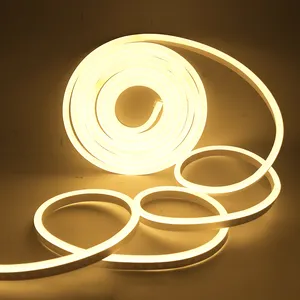 led küçük floresan lamba Suppliers-Toptan esnek çift taraflı Ac110v 220v küçük boyutlu PVC LED neon aydınlatma tüpü ışıkları odalar için yapı