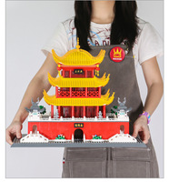 Set de Construcción de Torre Oriental Elite de 1227 Piezas, Sistema de Arquitectura MOC Sofisticado, Bloques Encajables para Niños, Idea de Decoración