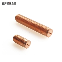 Vis de soudage plaquées cuivre sur mesure DIN32501 M2-M12 en acier au carbone, type PT, pour la fixation d'isolation CVC