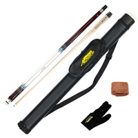 Kit de Queue de Billard Premium 1/2 Preoaidr Angle Series avec Étui, Gant, Serviette de Queue