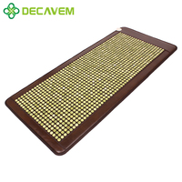 Matelas de massage en pierre de jade à infrarouge lointain, tapis chauffant électrique avec thérapie aux ions négatifs et physiothérapie infrarouge pour le corps