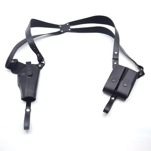 Tactische Schouderholster Verstelbare Lederen Pistoolholsters Voor Verborgen Dragen Vintage Pistoolholster Met Dubbel Magazijn
