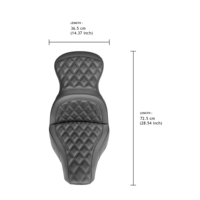 Siège de moto surélevé type canapé avec double coussin en gel pour Harley Softail Fat Boy FLFB FLFBS 18+ Breakout FXBR FXBRS 23+