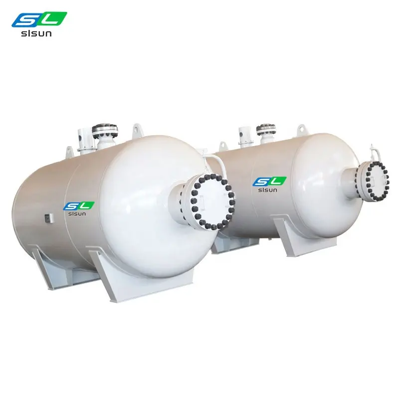 Contenitore a pressione per ricevitore d'aria in acciaio industriale ad alta pressione orizzontale o verticale 20m3 30m3 50m3
