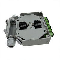 Boîtier de terminaison fibre optique MINI 6 cœurs SC APC sur rail DIN, boîte de distribution optique, plateau de raccordement pour armoire intérieure CATV FTTH FTTx