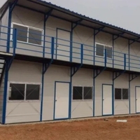 Maison préfabriquée à deux étages de taille personnalisée, projet d'ingénierie, appartement modulaire en acier, résidence pour travailleurs, maison K
