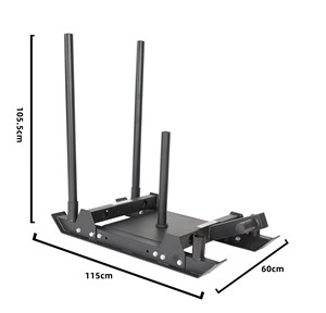 Xe trượt tập luyện thể hình bằng thép đen chất lượng cao, siêu bền, giá sỉ - Product Image 2