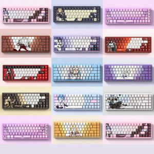 Teclas PBT Personalizadas con Temática de Rabbit Hole de Enigma Realm para Teclado Mecánico, Estilo Anime Vocaloid <span class=keywords><strong>Cosplay</strong></span>, 74 Teclas, Regalo para Gamers - Product Image 2