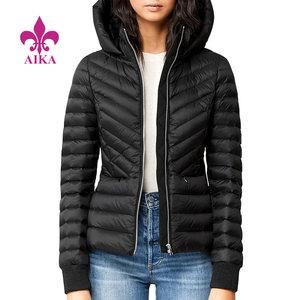 Chaqueta acolchada ajustada para <span class=keywords><strong>mujer</strong></span> con diseño <span class=keywords><strong>de</strong></span> bolsillo con cremallera invisible a precio <span class=keywords><strong>de</strong></span> fábrica al por mayor - Product Image 2